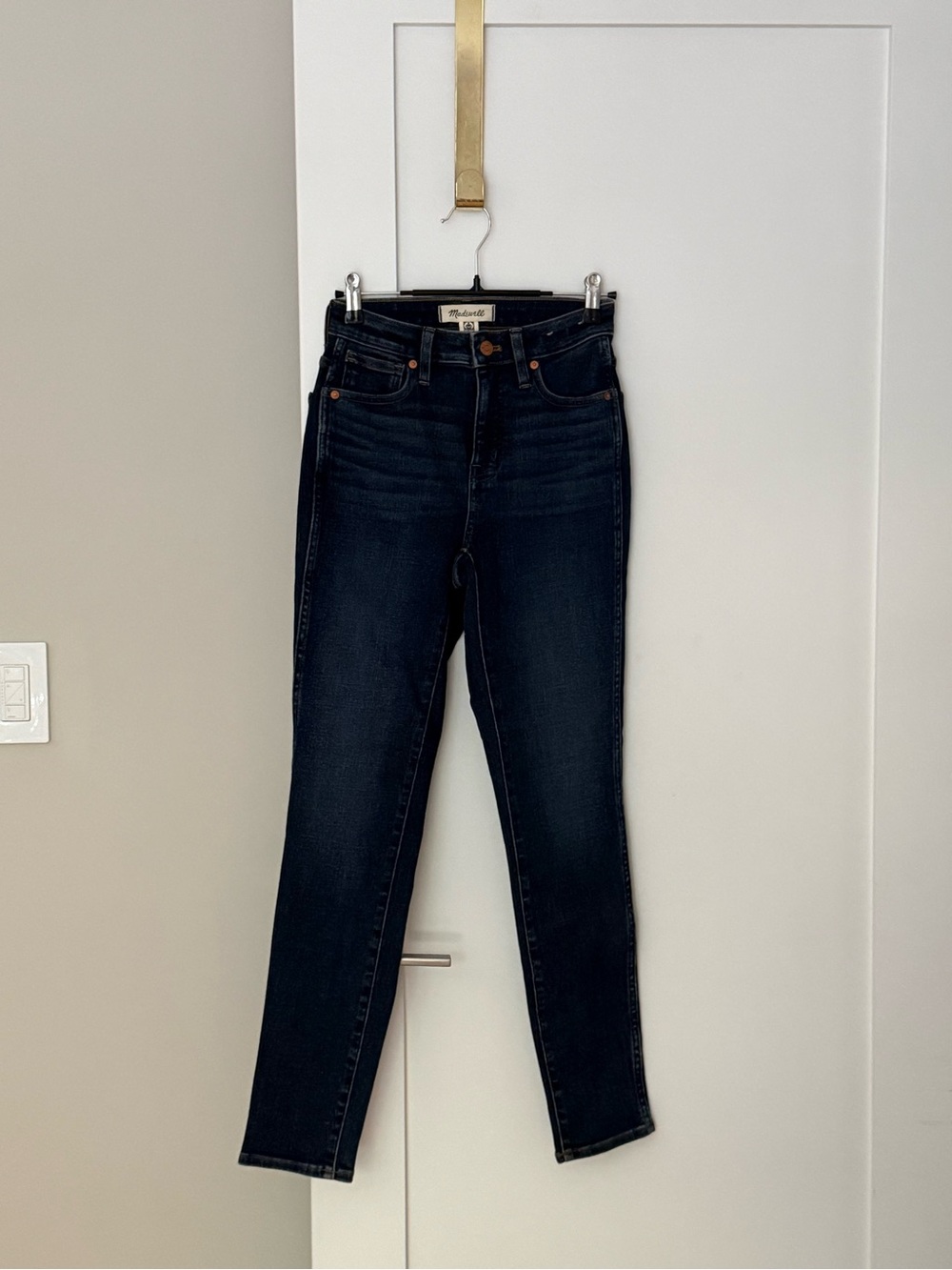 Madewell Dark Wash High-rise Skinny Jeans